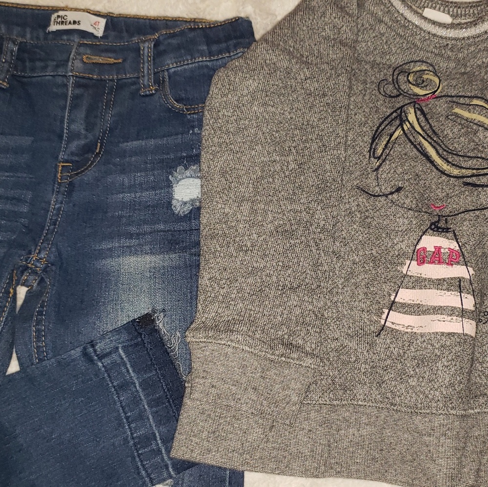 Pants & gap sweater